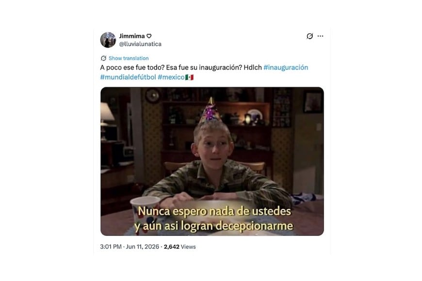 Los mejores memes de la inauguración del Mundial
