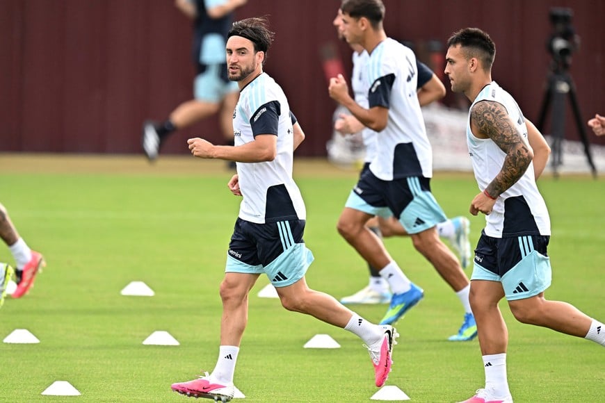 Soccer Football - International Friendly - Argentina Training - Kyle Field Stadium, College Station, Texas, U.S. - June 5, 2026
Argentina's Nicolas Tagliafico during training IMAGN IMAGES via Reuters/Maria Lysaker