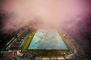 Soccer Football - FIFA World Cup 2026 - Group A - Mexico v South Africa - Estadio Azteca, Mexico City, Mexico - June 11, 2026
General view during the opening ceremony before the match REUTERS/Kai Pfaffenbach