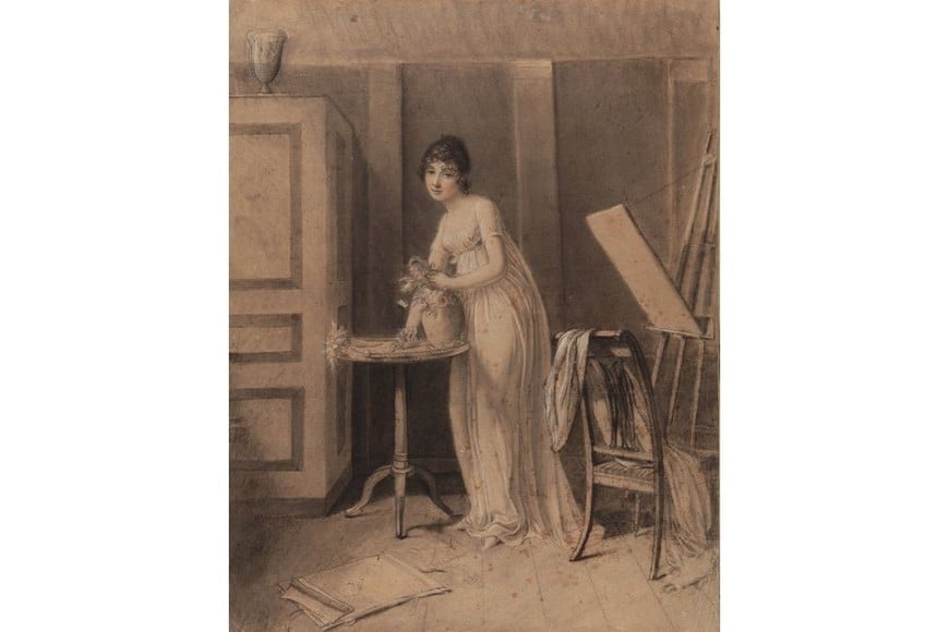 "Le peintre dans son atelier" de Marguerite Gérard. Foto: Museo Nacional de Bellas Artes