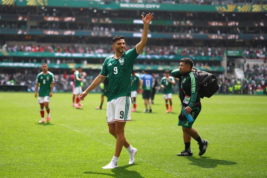 Soccer Football - FIFA World Cup 2026 - Group A - Mexico v South Africa - Estadio Azteca, Mexico City, Mexico - June 11, 2026
Mexico's Raul Jimenez celebrates after the match REUTERS/Hannah Mckay