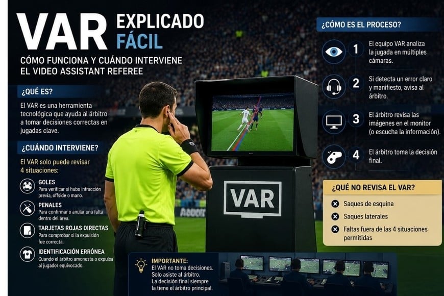Cómo funciona y cuándo interviene el VAR