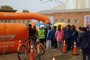 La bicicleta fue uno de los ejes de la jornada que tuvo lugar en la mañana del viernes.