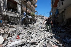 Los escombros en el lugar de un ataque israelí en Líbano. Crédito: REUTERS.