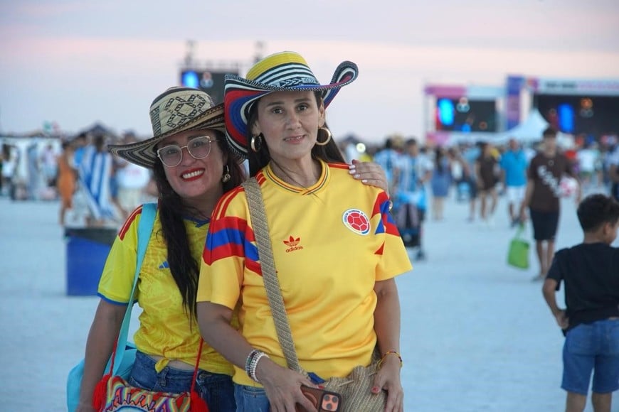 Las colombianas siempre dan la nota de color
