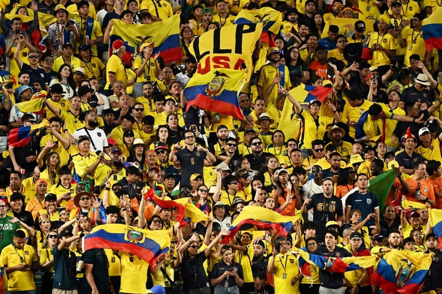 Soccer Football - FIFA World Cup 2026 - Group E - Ivory Coast v Ecuador - Philadelphia Stadium, Philadelphia, Pennsylvania, U.S. - June 14, 2026
Ecuador fans REUTERS/Dylan Martinez     TPX IMAGES OF THE DAY