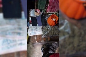 En el allanamiento se halló dinero y estupefacientes. Foto: Gentileza