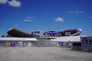El estadio de Kansas City donde este martes debutará la selección argentina de fútbol y que El Litoral visitó este domingo.