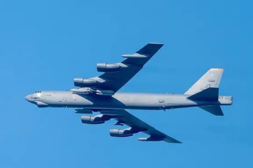 Un bombardero B-52 Stratofortress de la Fuerza Aérea de Estados Unidos.