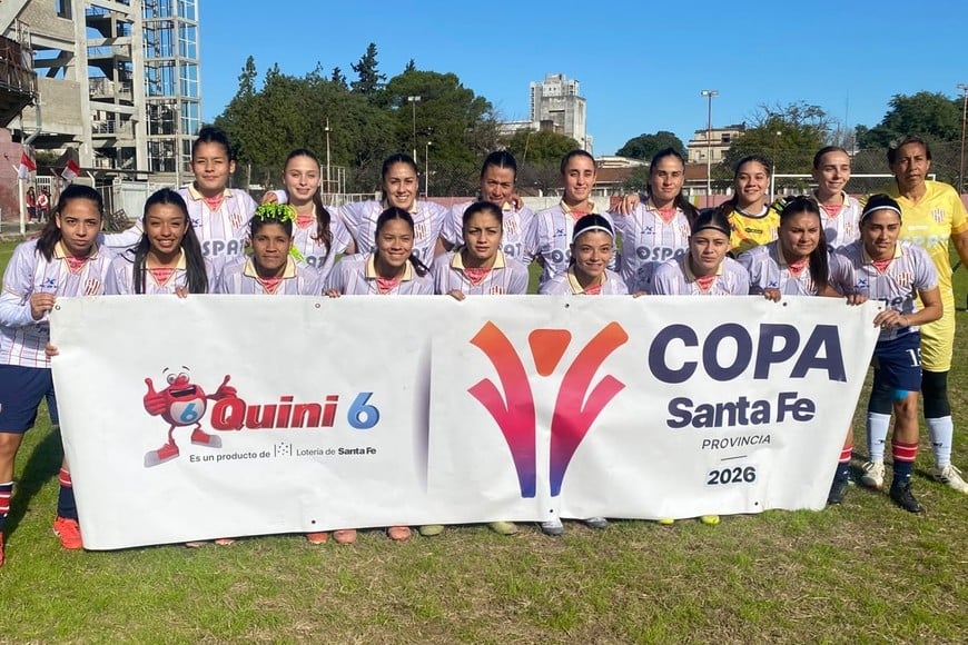 El plantel de Unión en la revancha de esta tarde. Foto: Luciano Villarroel.