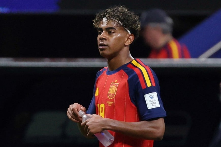 Soccer Football - FIFA World Cup 2026 - Group H - Spain v Cape Verde - Atlanta Stadium, Atlanta, Georgia, U.S. - June 15, 2026
Spain's Lamine Yamal looks dejected after the match IMAGN IMAGES via Reuters/Jordan Godfree
