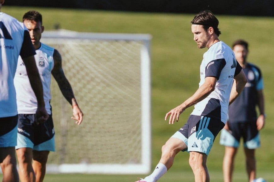 El último entrenamiento de la Selección. Crédito: Argentina