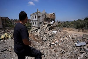 El lugar de un ataque israelí anterior en el Líbano. Crédito: REUTERS.