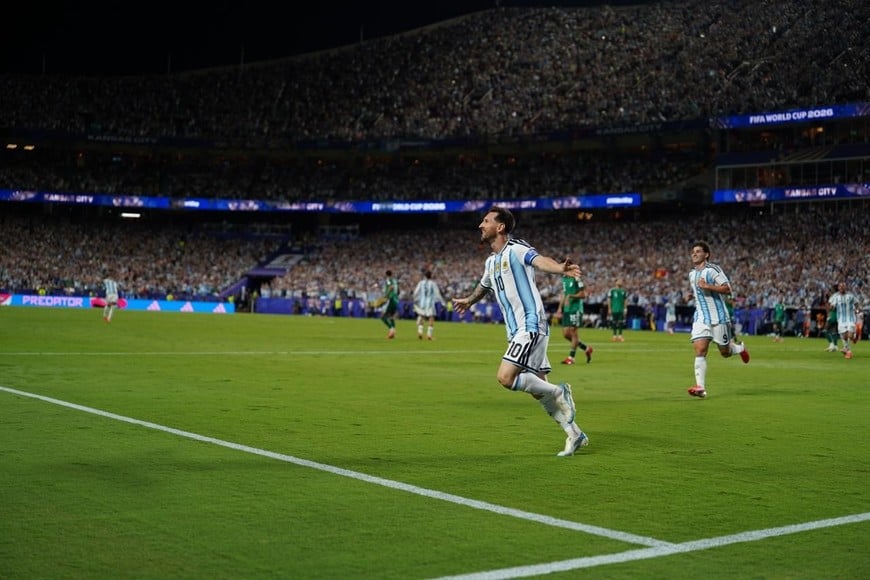 GOL DE LIONEL MESSI DOBLETE | Argentina-Argelia, debut en el Mundial 2026 | Arrowhead Stadium | Grupo J | FOTOS DE EL LITORAL EXCLUSIVO. Foto: Fernando Nicola