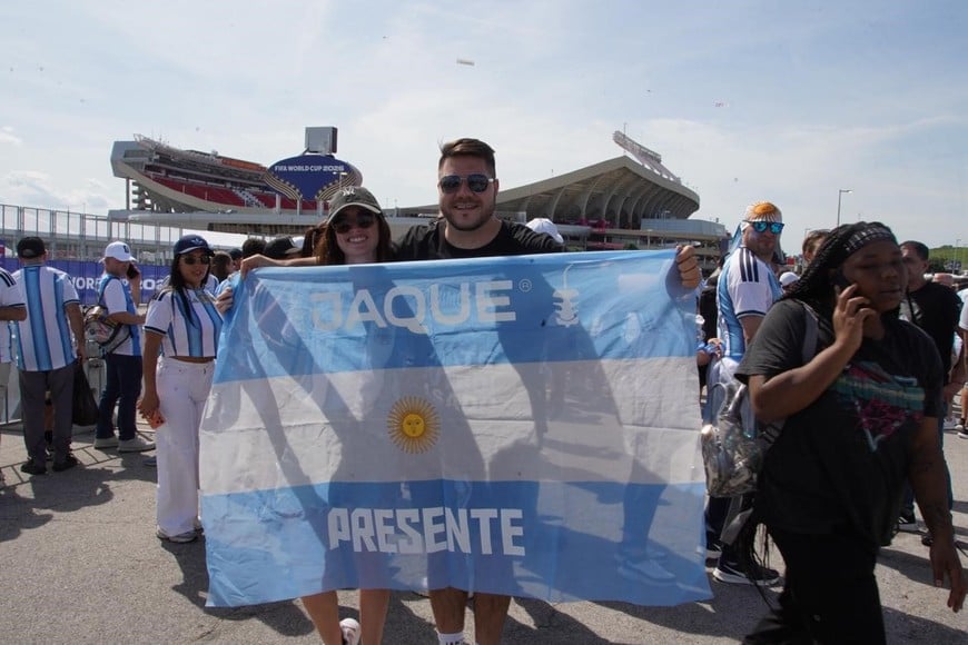La previa de Argentina-Argelia en Kansas por el Mundial 2026 | Hinchas argentinos en Estados Unidos. Foto: Fernando Nicola