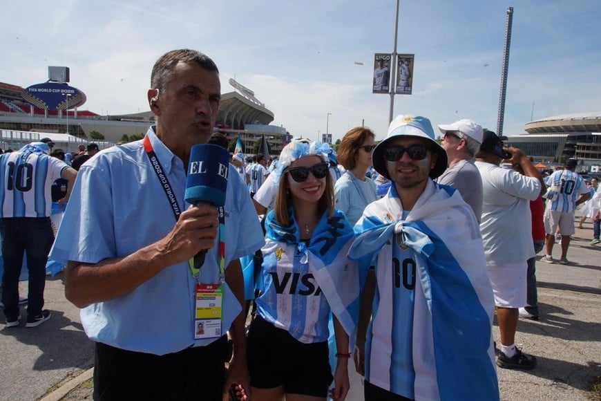 La previa de Argentina-Argelia en Kansas por el Mundial 2026 | Hinchas argentinos en Estados Unidos. Foto: Fernando Nicola