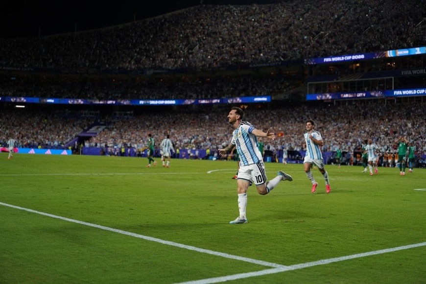 GOL DE LIONEL MESSI DOBLETE | Argentina-Argelia, debut en el Mundial 2026 | Arrowhead Stadium | Grupo J | FOTOS DE EL LITORAL EXCLUSIVO. Foto: Fernando Nicola