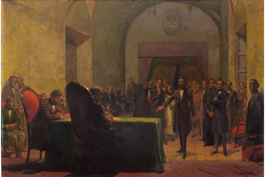 "Los Constituyentes de 1853". Foto: Archivo
