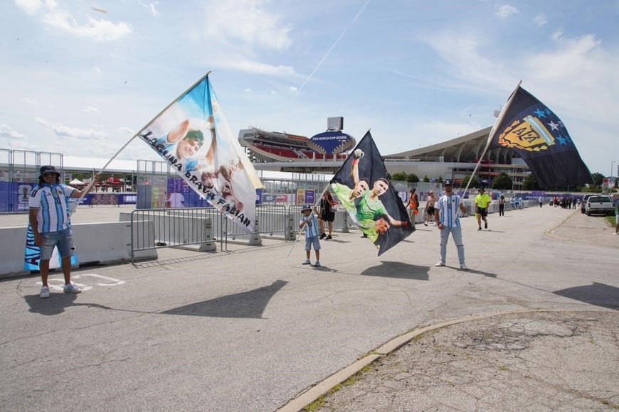 La previa de Argentina-Argelia en Kansas por el Mundial 2026 | Hinchas argentinos en Estados Unidos. Foto: Fernando Nicola