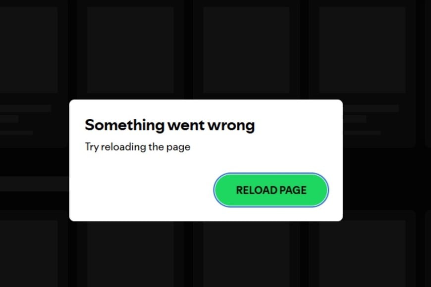 Inconvenientes para ingresar al sitio web de Spotify.