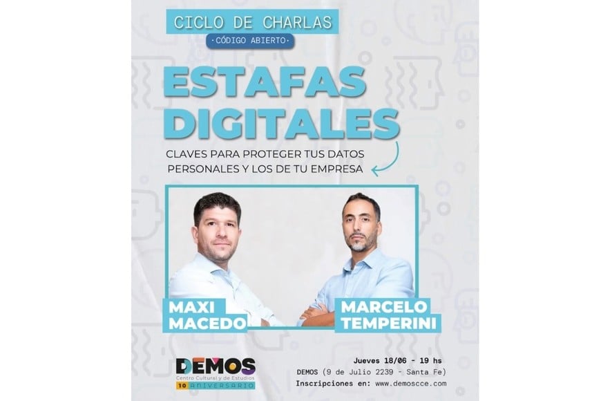 La actividad se realizará el jueves 18 de junio a las 19 en la sede de DEMOS.