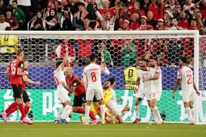 Soccer Football - FIFA World Cup 2026 - Group J - Austria v Jordan - San Francisco Bay Area Stadium, Santa Clara, California, U.S. - June 16, 2026
Austria's Marko Arnautovic celebrates scoring a goal that was later disallowed after a VAR review IMAGN IMAGES via Reuters/David Gonzales