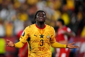 Caleb Yirenkyi, el autor del único gol del partido.
