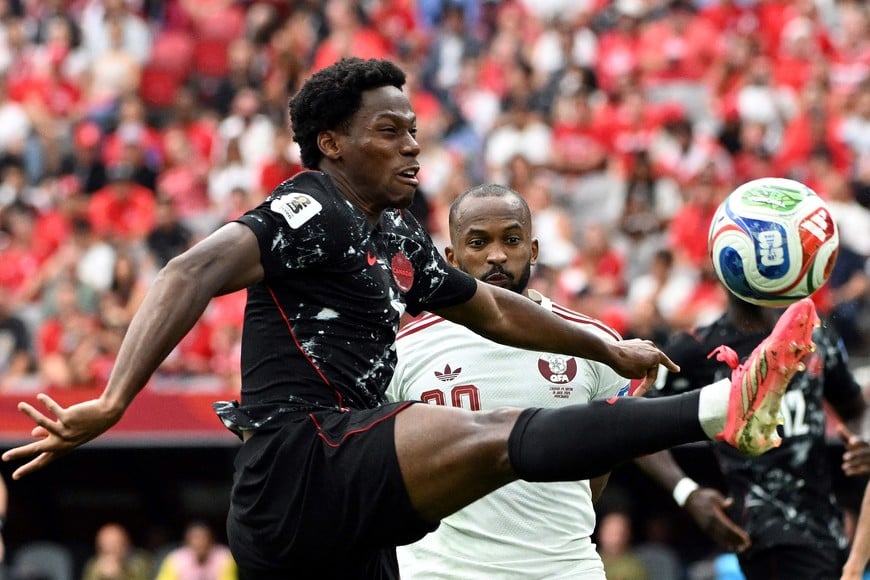 Soccer Football - FIFA World Cup 2026 - Group B - Canada v Qatar - BC Place, Vancouver, Canada - June 18, 2026
Canada's Jonathan David in action IMAGN IMAGES via Reuters/Simon Fearn