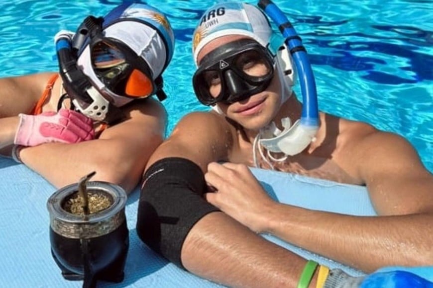 La selección argentina de hockey subacuático.