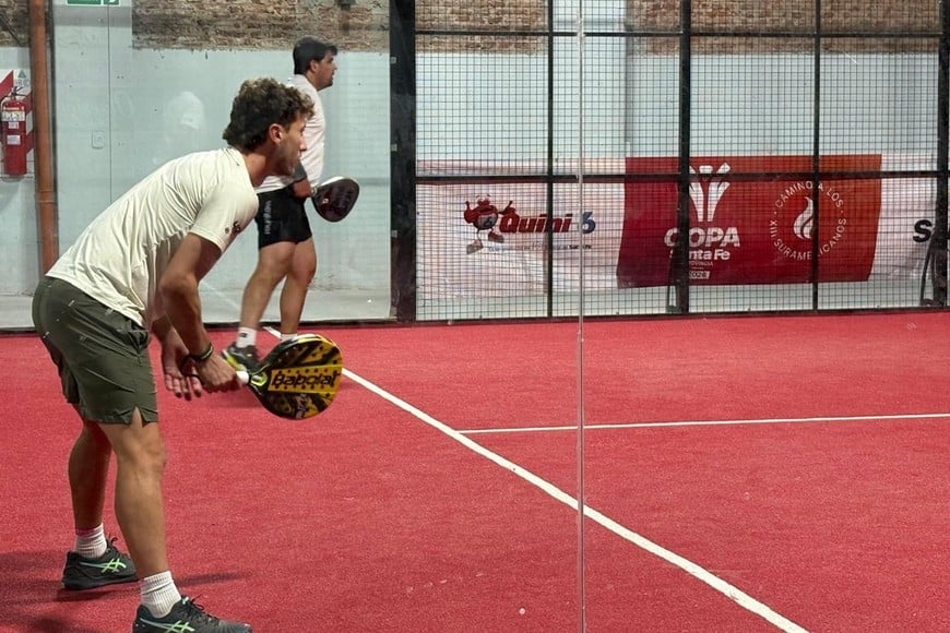 Schwanck fue protagonista de la Copa Santa Fe de pádel en Rosario. Foto: Bianca Ossola.