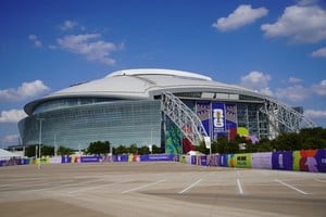 El imponente estadio ubicado en Arlington, cerquita de Dallas y en el que juegan los Cowboys.