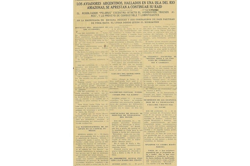 Detalle de la portada de la edición del 21 de junio de 1926 del diario El Litoral. Archivo