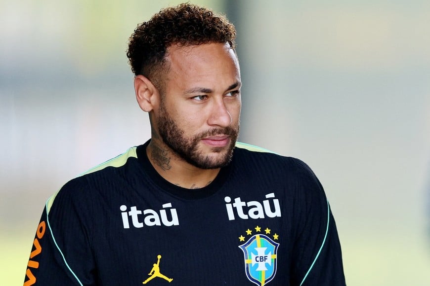 Soccer Football - FIFA World Cup 2026 - Brazil Training - Columbia Park Training Facility, Morristown, New Jersey, U.S. - June 17, 2026
Brazil's Neymar Jr. during training IMAGN IMAGES via Reuters/Caean Couto