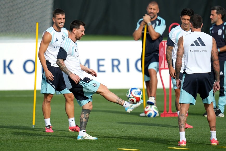 Soccer Football - FIFA World Cup 2026 - Argentina Training - Sporting KC Training Centre, Kansas City, Kansas, U.S. - June 18, 2026
Argentina's Lionel Messi during training IMAGN IMAGES via Reuters/Jay Biggerstaff