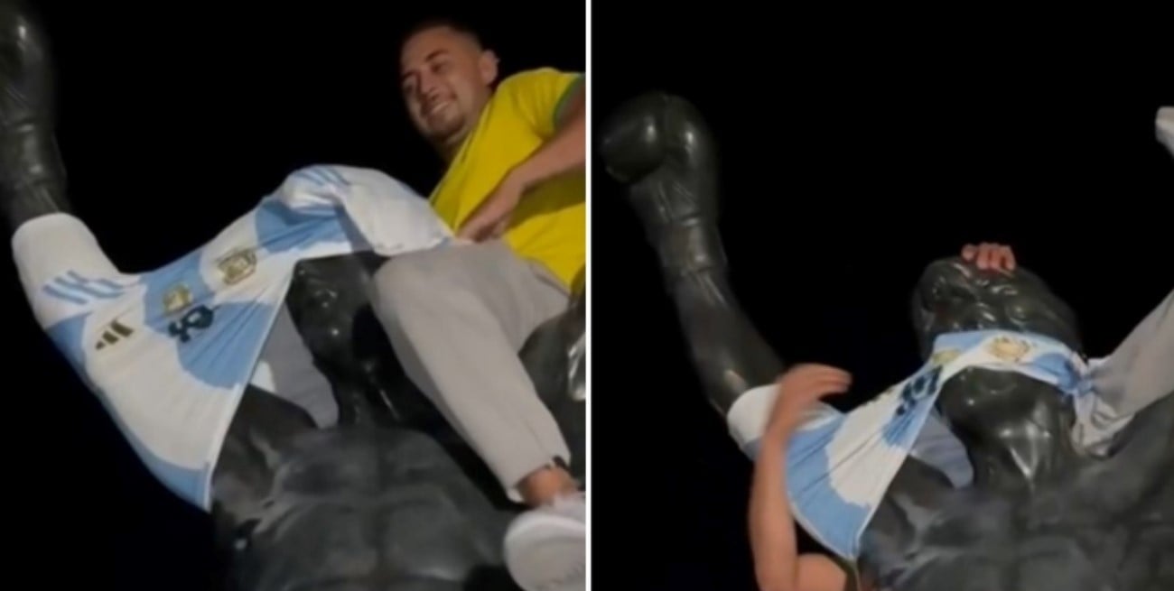 La cábala inversa de Brasil: usaron una camiseta argentina para "mufar" a la Scaloneta