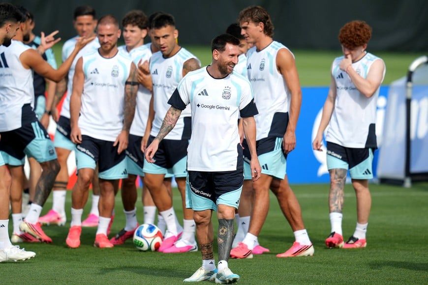Soccer Football - FIFA World Cup 2026 - Argentina Training - Sporting KC Training Centre, Kansas City, Kansas, U.S. - June 18, 2026
Argentina's Lionel Messi during training IMAGN IMAGES via Reuters/Jay Biggerstaff