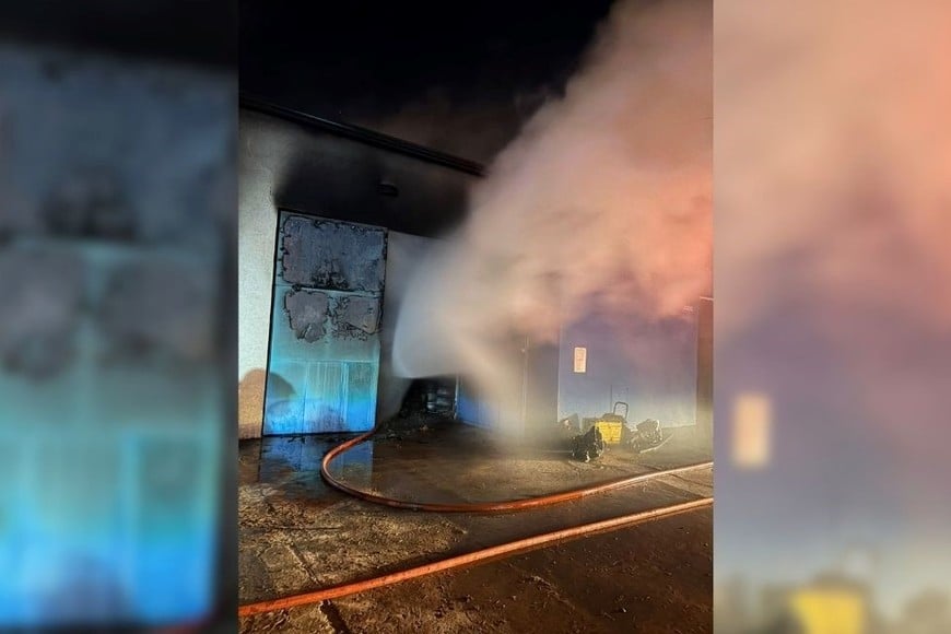 incendio depósito Santo Tomé