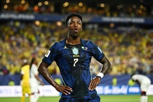 Vinicius Jr celebra su primer gol en el Mundial.