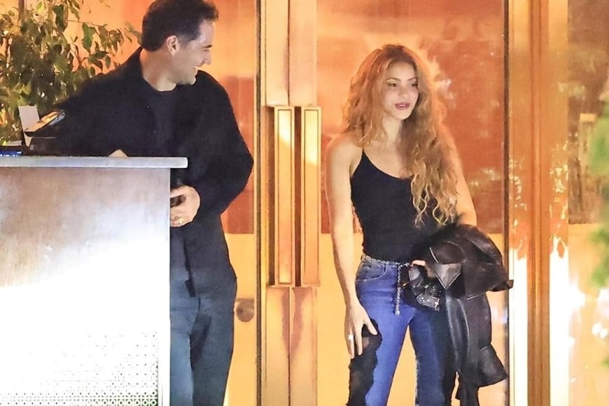Shakira durante su paso por Estados Unidos en medio de nuevos rumores.
