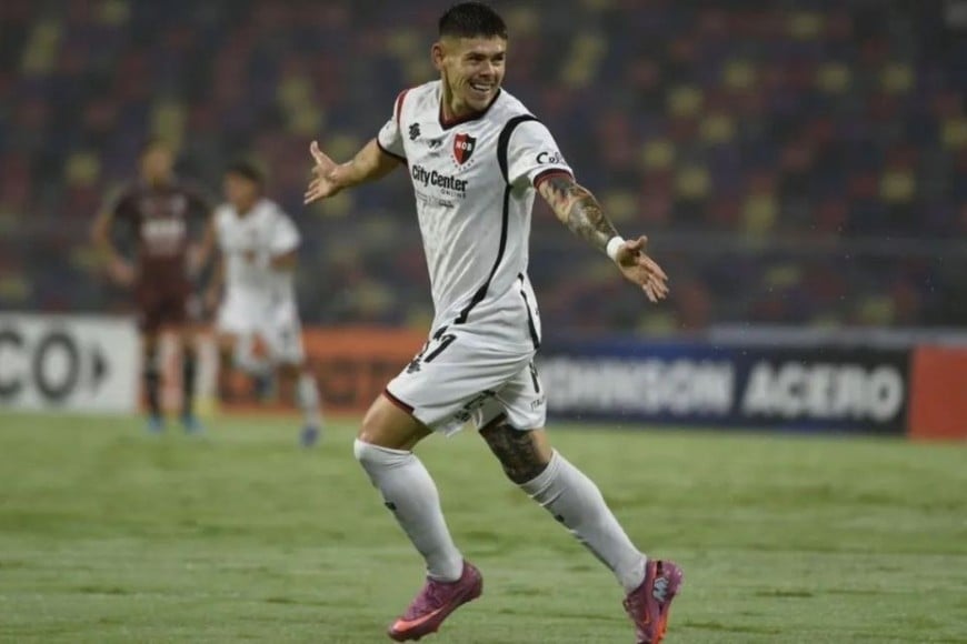 El "Wachi" jugó 8 partidos y anotó un gol con Newell's. Foto: Prensa Newell's.