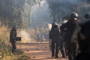 La situación derivó en un despliegue de fuerzas de seguridad. Crédito: REUTERS.