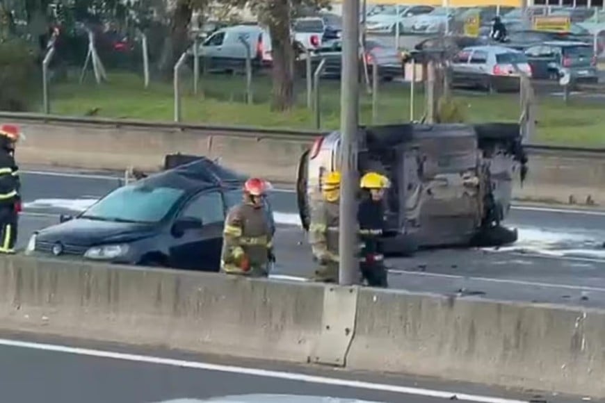 El accidente ocurrió en el kilómetro 31, en sentido hacia la Ciudad de Buenos Aires.