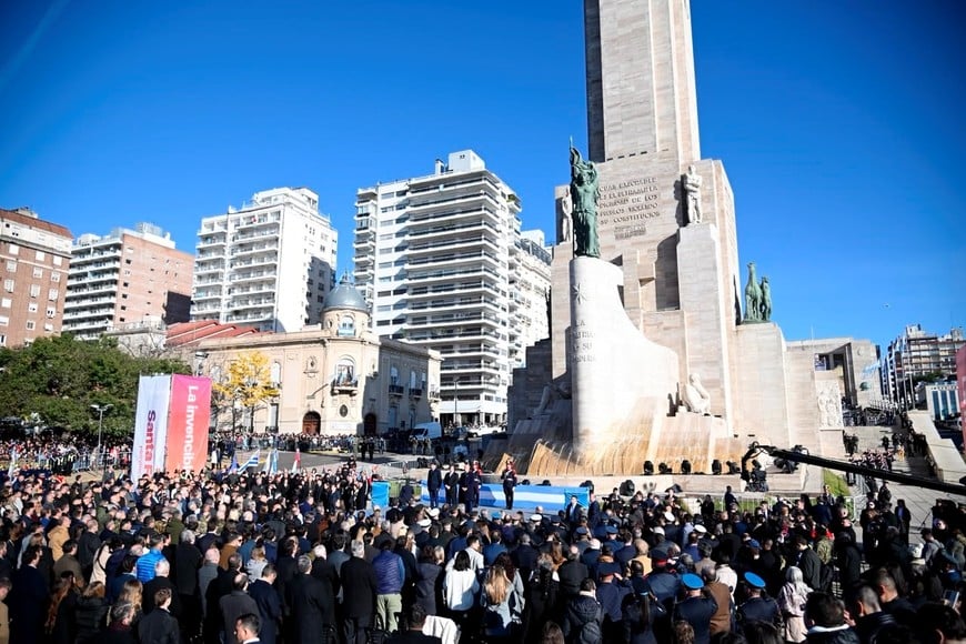 Acto Día de la Bandera en Rosario.
