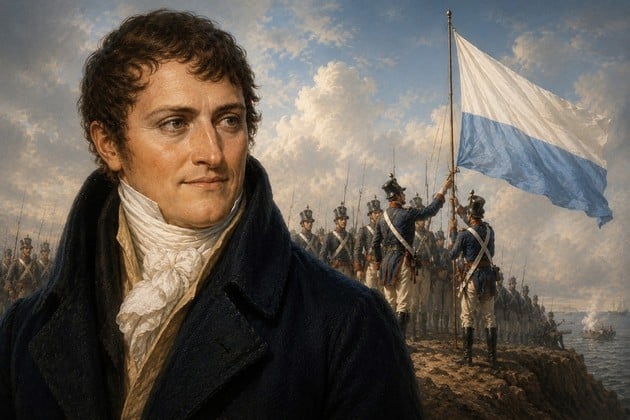 Manuel Belgrano, uno de nuestros héroes máximos. Creador de la bandera nacional. Un personaje singular y multifacético.