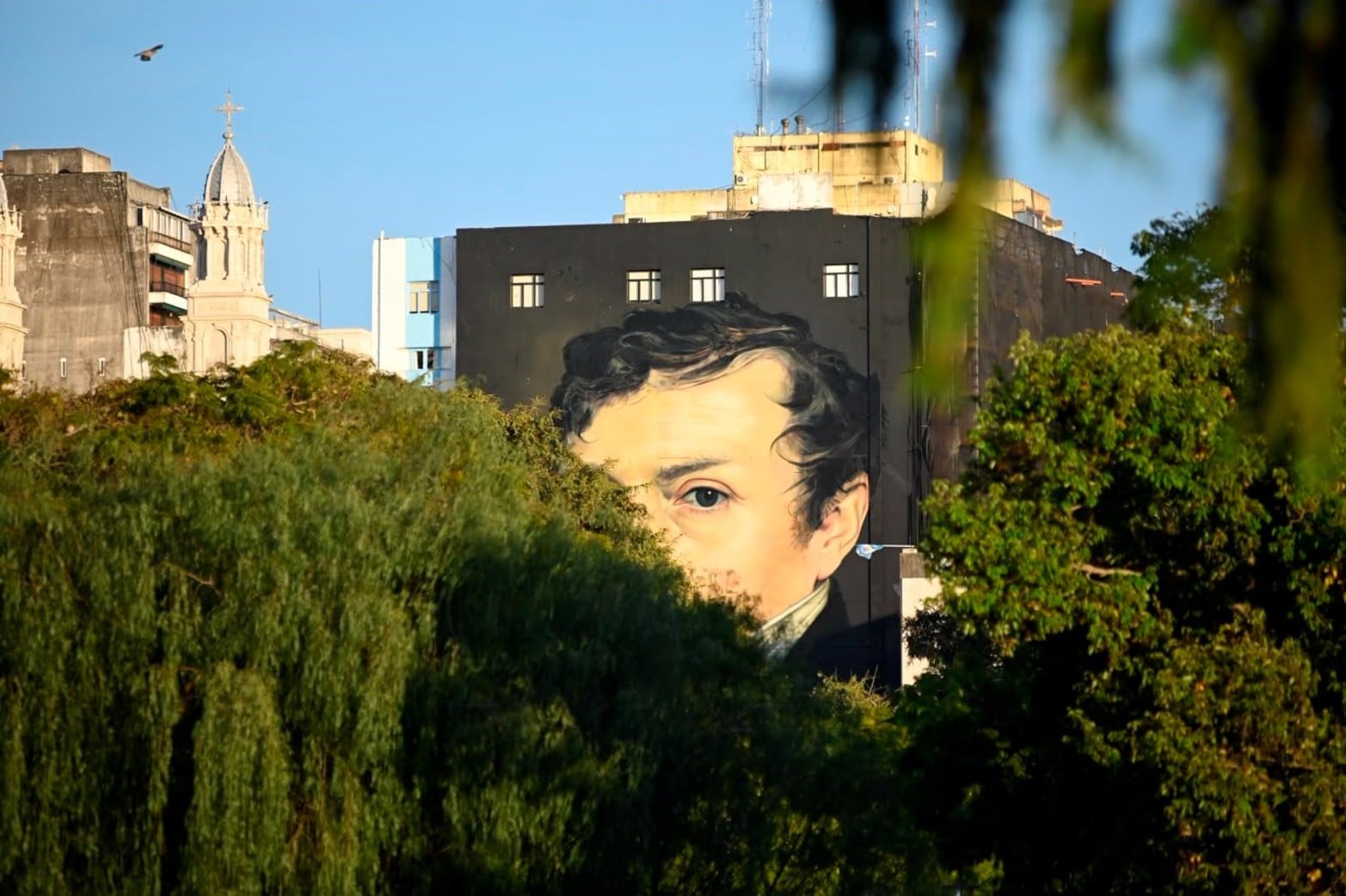 Acto del Dia de la Bandera en Rosario.