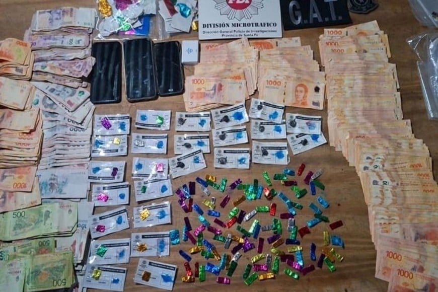 Detenidos por microtráfico en Santa Fe y Santo Tomé. Foto: Gentileza