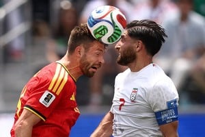 La falta de eficacia de Irán y la defensa belga sellaron un empate que mantiene abiertas las posibilidades de ambos en el Grupo G. Foto: Reuters / Jessie Alcheh.