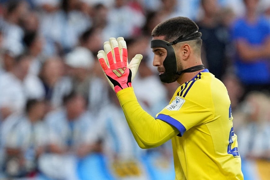 Soccer Football - FIFA World Cup 2026 - Group J - Argentina v Algeria - Kansas City Stadium, Kansas City, Missouri, U.S. - June 16, 2026
Algeria's Luca Zidane reacts IMAGN IMAGES via Reuters/Denny Medley