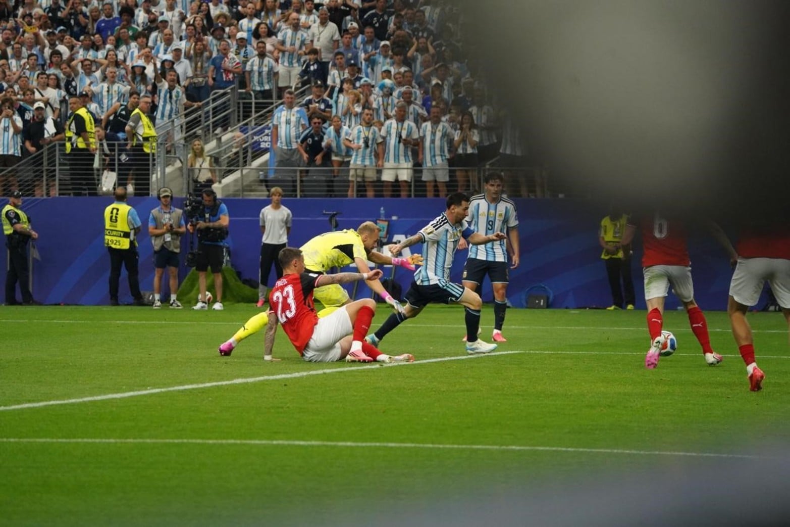 La secuencia del segundo gol de Lionel Messi para Argentina en el triunfo ante Austria.