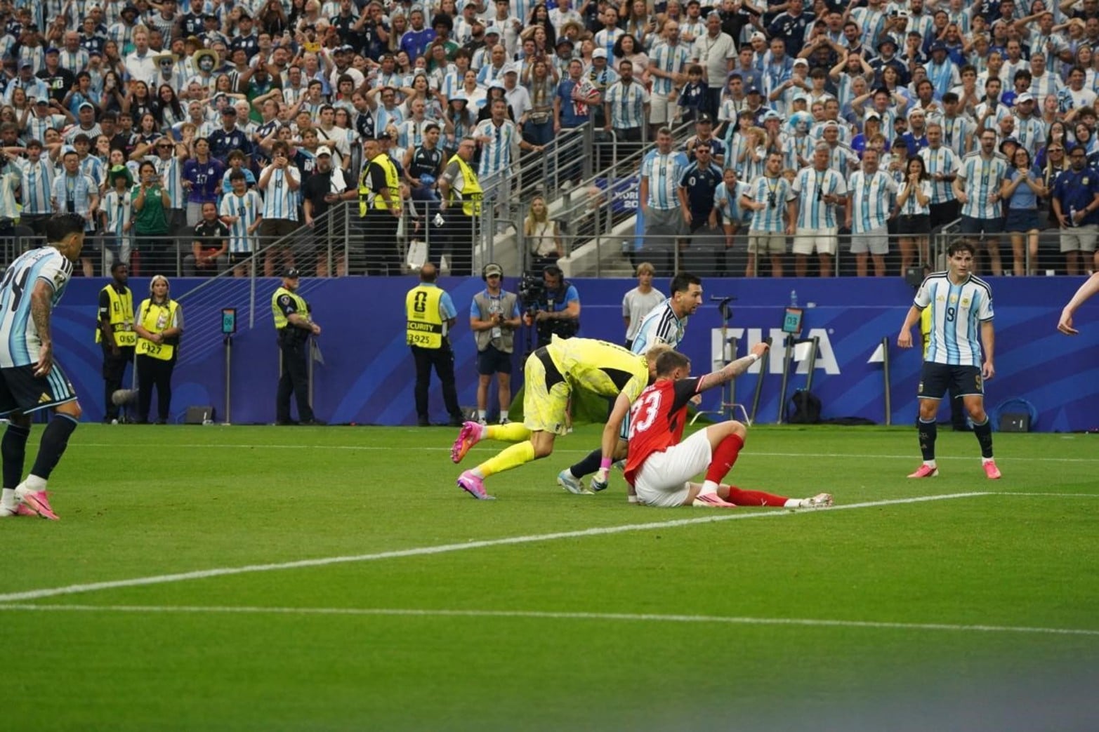 La secuencia del segundo gol de Lionel Messi para Argentina en el triunfo ante Austria.